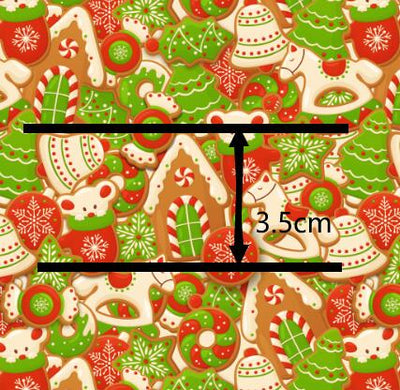 Christmas Design Litchi Printed Faux Leather Sheet Litchi has a pebble like feel with bright colors