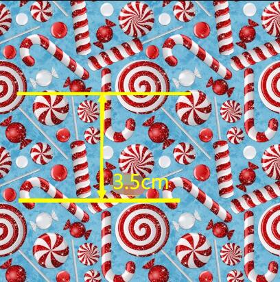 Candy Canes Christmas Textured Liverpool/ Bullet Fabric