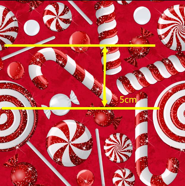 Christmas Candy Cane Plaid Textured Liverpool/ Bullet Fabric with a textured feel