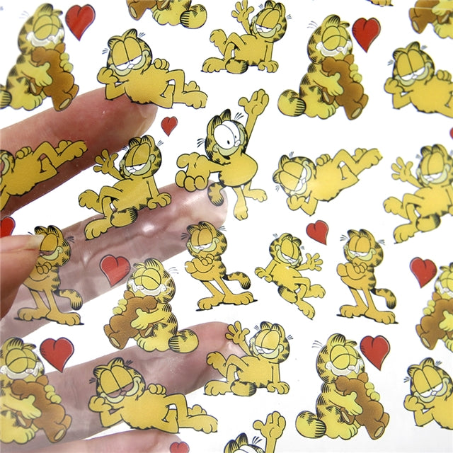 Garfield The Cat Printed See Through Sheet  Clear Transparent Sheet