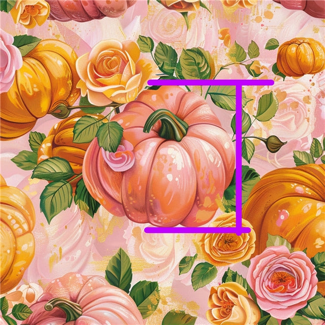 Pumpkins Fall Bullet Printed Fabric FeeFiFauxLeather