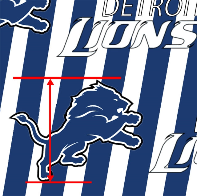 Lions Sport Printed Faux Leather Sheet FeeFiFauxLeather