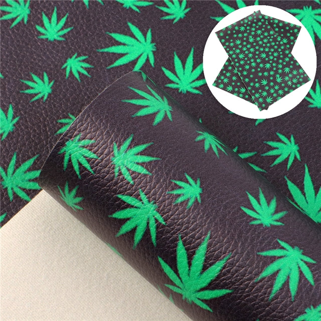 Mary Jane Plant Litchi Printed Faux Leather Sheet Litchi has a pebble like feel with bright colors