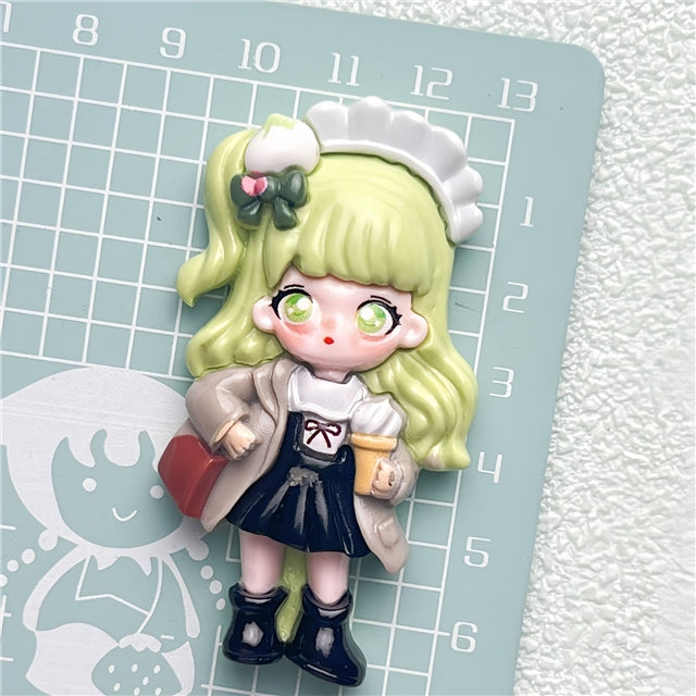 Dolls Flat Back Resin Centerpiece 1 pieces per order FeeFiFauxLeather