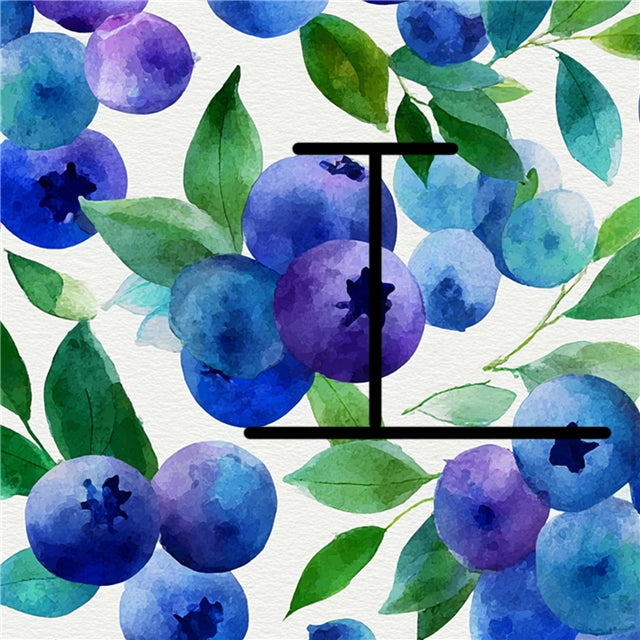 Blueberry Fruit Textured Liverpool/ Bullet Fabric
