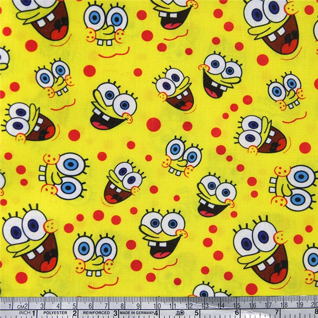 SpongeBob Bullet Printed Fabric FeeFiFauxLeather