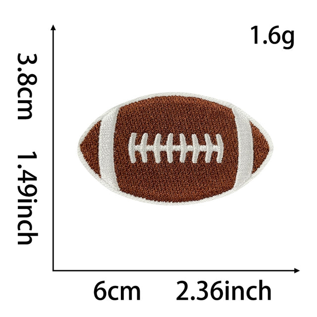 Football Embroidery Patch