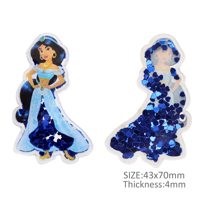 Jasmine Quicksand Sequin Resin FeeFiFauxLeather