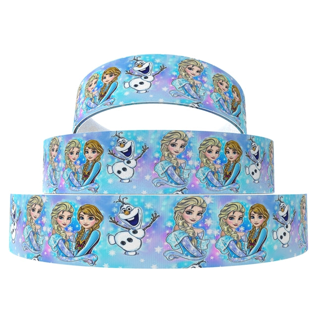 Ice Princess 1 Yard Printed Grosgrain Ribbon 1 1/2 inch wide FeeFiFauxLeather