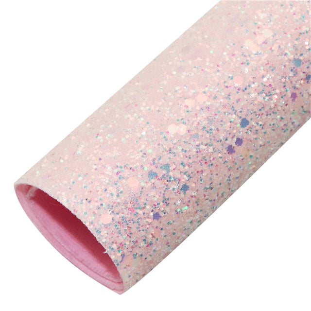 Chunky Glitter Printed Faux Leather FeeFiFauxLeather