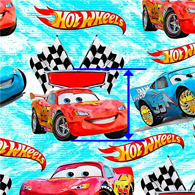 Cars The Movie Printed Faux Leather Sheet FeeFiFauxLeather