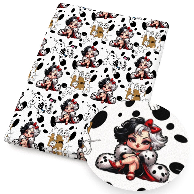 Dalmatians Printed Fabric FeeFiFauxLeather