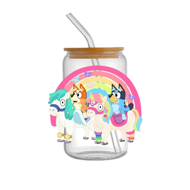 Blue Dog UV DTF Cup Wrap – Easy Cup Wrap for Tumblers & Projects FeeFiFauxLeather