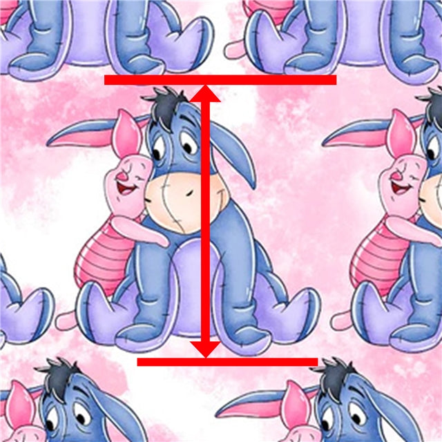 Eeyore Pooh Bear Printed Faux Leather Sheet (Copy) FeeFiFauxLeather
