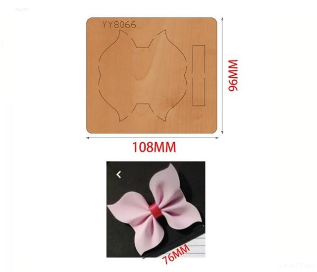 Pinch Bow Cutting Die for Making Bows FeeFiFauxLeather
