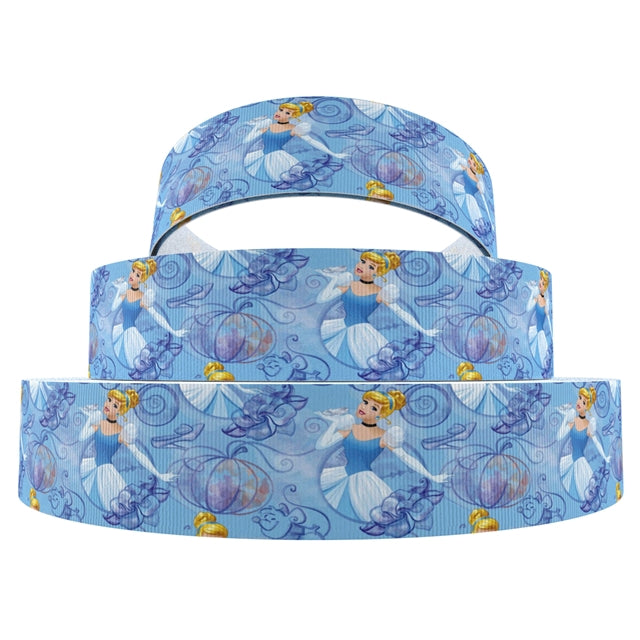 Princess 1 Yard Printed Grosgrain Ribbon