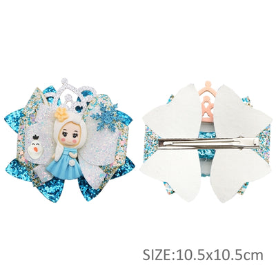 Frozen Printed Faux Leather Pre-Cut Bow Includes Centerpiece