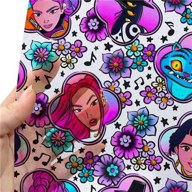 K-Pop Huntrix Faux Leather Sheet FeeFiFauxLeather