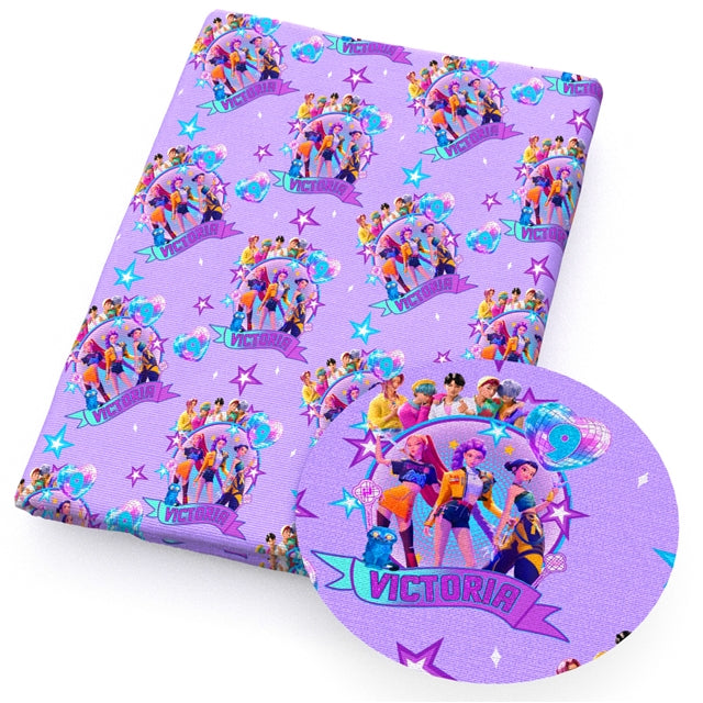 K-Pop Huntrix Printed Faux Leather Sheet FeeFiFauxLeather