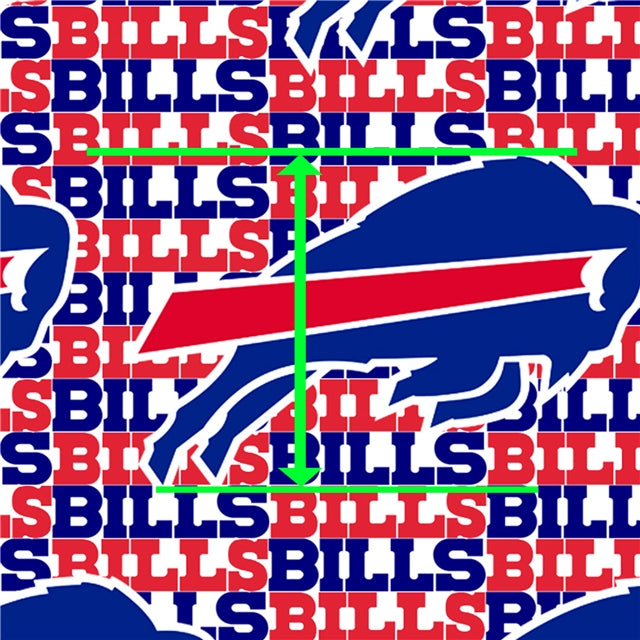 Buffalo Bills Football Textured Liverpool/ Bullet Fabric