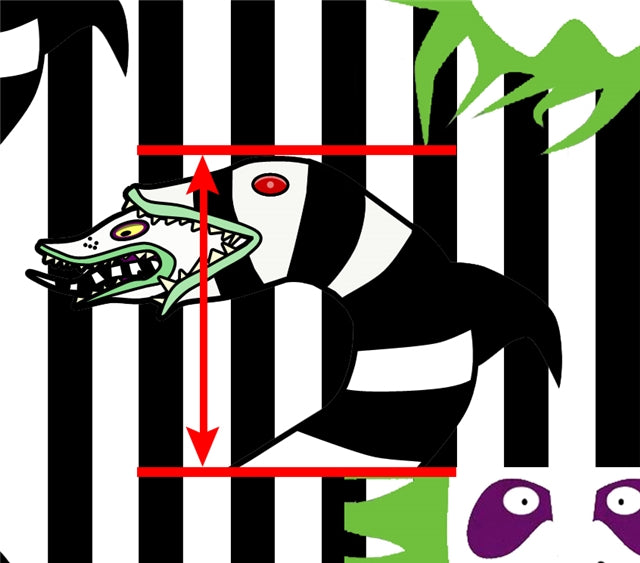 Beetlejuice Halloween Printed Fabric