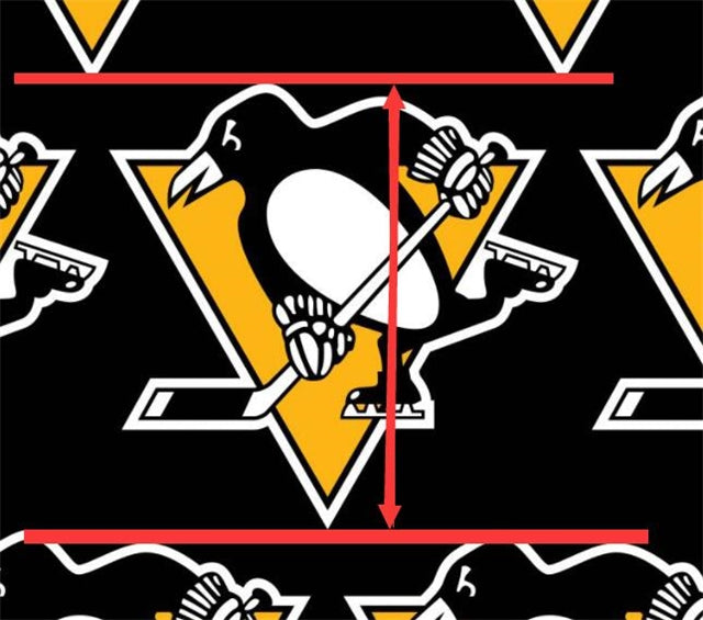 Penquins HockeyFaux Leather Sheet –Sports Material for DIY Accessories FeeFiFauxLeather