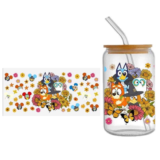 Blue Dog UV DTF Cup Wrap – Easy Cup Wrap for Tumblers & Projects FeeFiFauxLeather