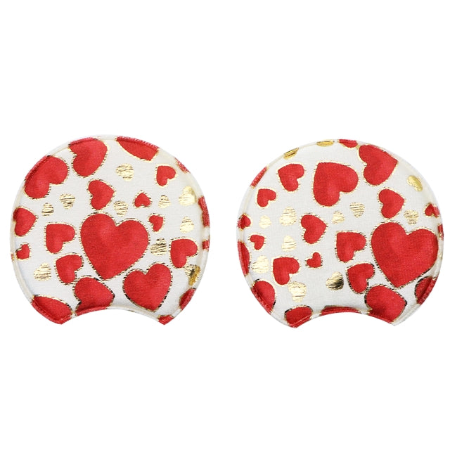 3.5” Large Sequin Hearts Ears, Double-sided and padded, DIY Mouse headbands