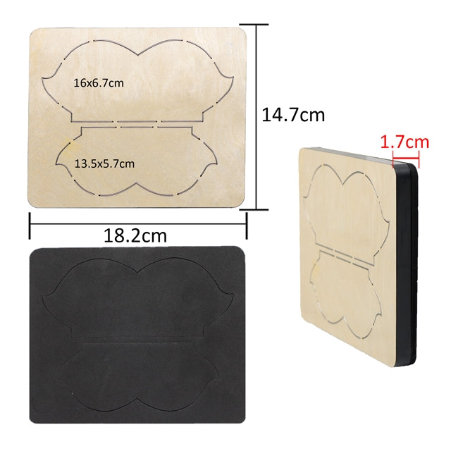 Riley &n Kylie Bow Cutting Die for Making 2 Styles and 2 Sizes FeeFiFauxLeather