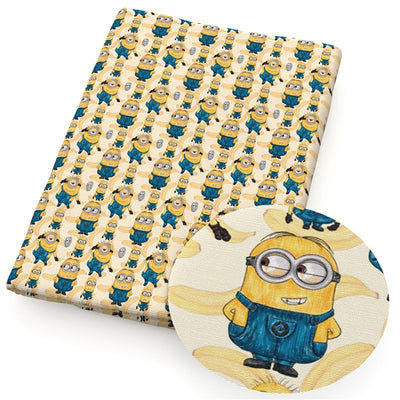 Minions Textured Liverpool/ Bullet Fabric with a textured feel