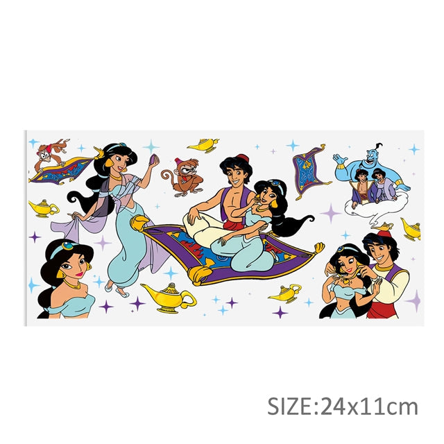 Princess Jasmine UV DTF Glass Can Wrap FeeFiFauxLeather