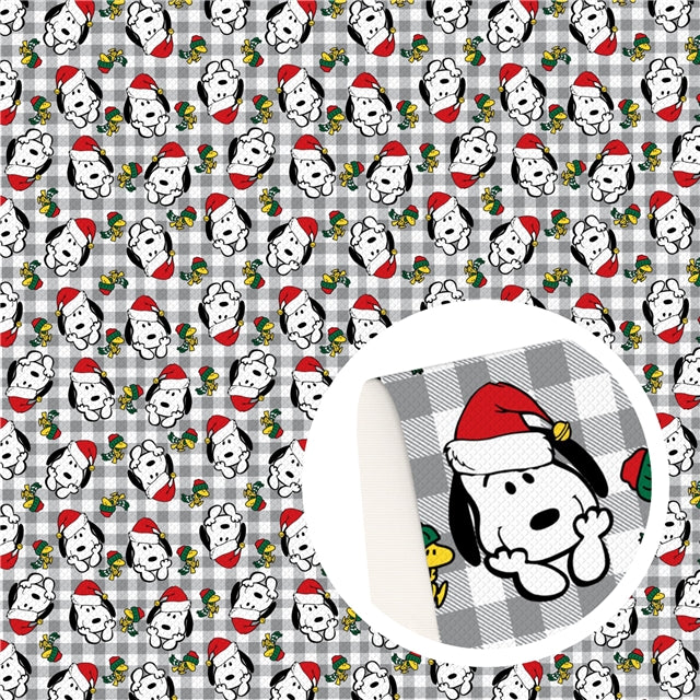 Snoopy Christmas Printed Fabric