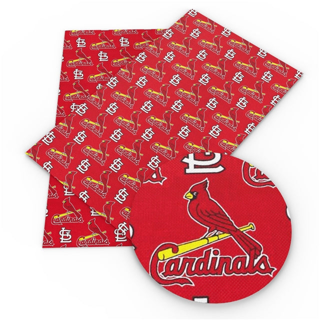 Cardinals Football Fabric FeeFiFauxLeather