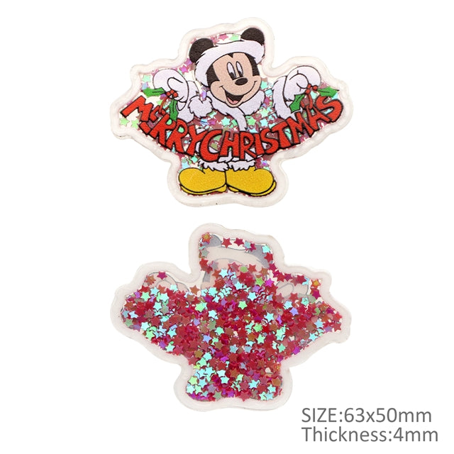 Mouse Christmas Quicksand Sequin Resin