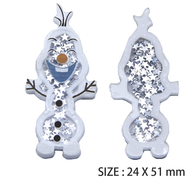 Olaf Frozen Quicksand Sequin Resin