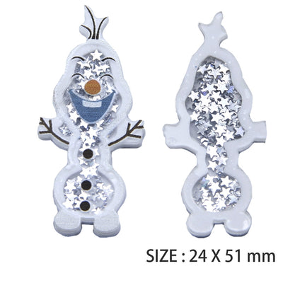 Olaf Frozen Quicksand Sequin Resin