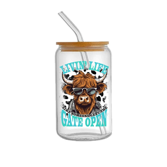 Cow UV DTF Cup Wrap – Easy Cup Wrap for Tumblers & Projects FeeFiFauxLeather