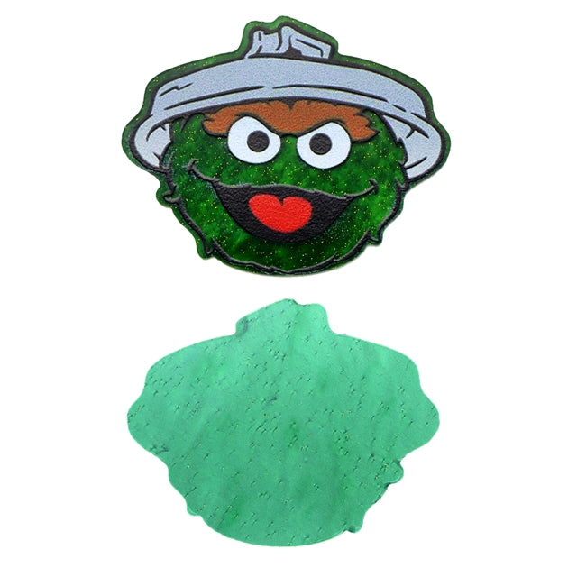 Oscar The Grouch Sesame Street Fine Glitter Acrylic 5 piece set