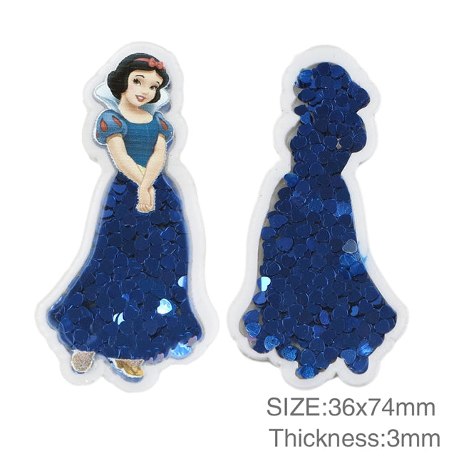Princess Quicksand Sequin Resin FeeFiFauxLeather