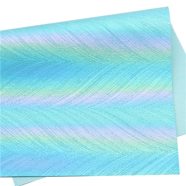 Pearlescent Iridescent Frosted Printed Faux Leather Sheet FeeFiFauxLeather