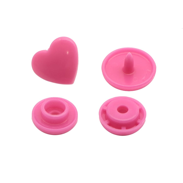 10 Pack Heart Snap Buttons – Solid Color Snaps for Faux Leather Wallets, Purses, AirPod Holders & DIY Crafts (Copy) FeeFiFauxLeather