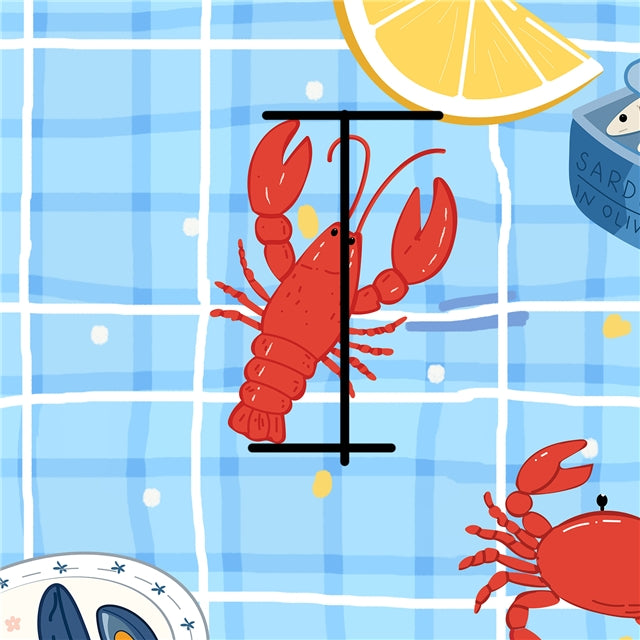 Crawfish Cajun Fabric – Textured Liverpool Fabric for Bows & Crafts FeeFiFauxLeather