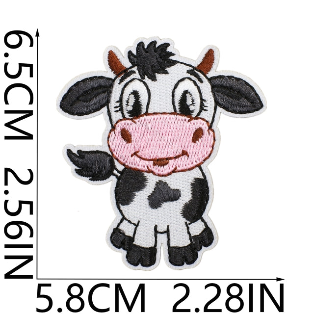 Cow Embroidery Patch