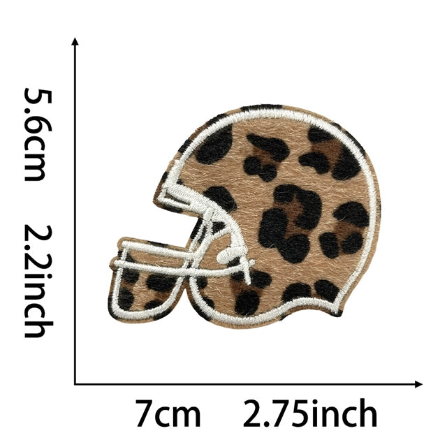 Helmet Football Embroidery Patch