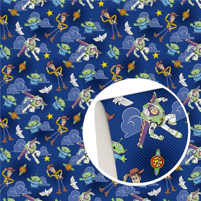 Toy Story Printed Faux Leather Sheet FeeFiFauxLeather