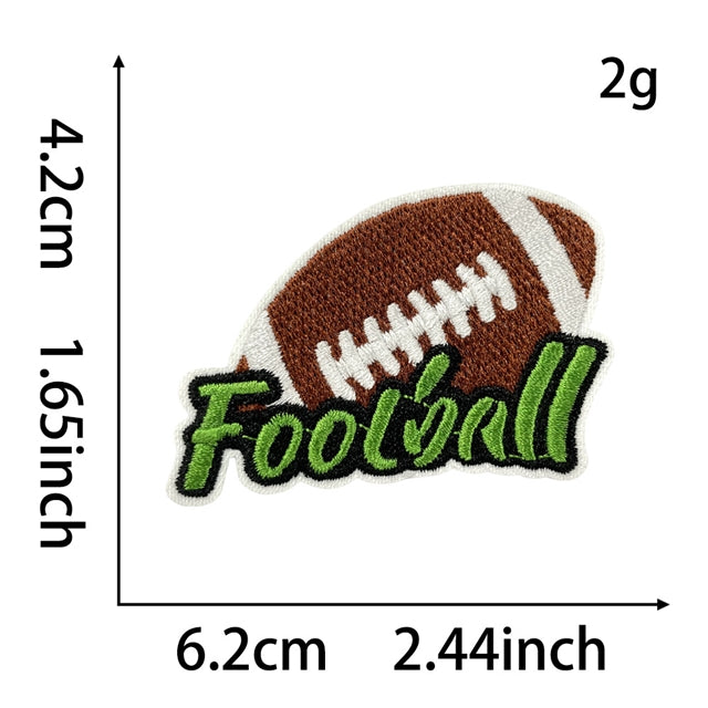 Football Embroidery Patch