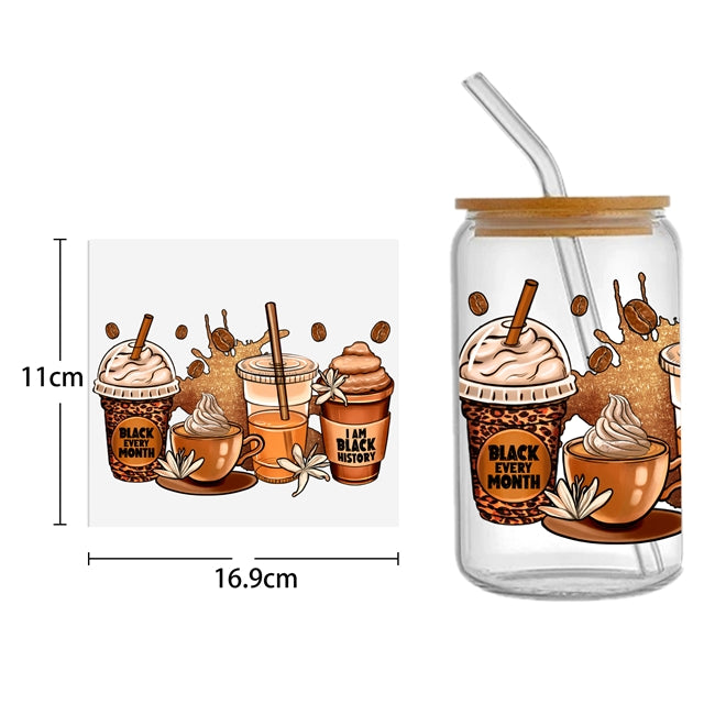 But Coffee First UV DTF Cup Wrap – Coffee Theme Cup Wrap Design for Tumblers & Cups FeeFiFauxLeather