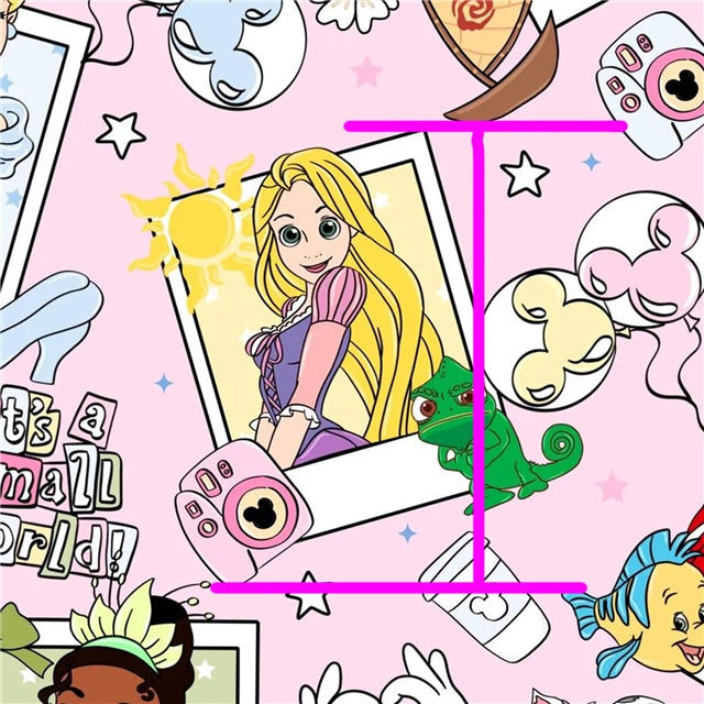 Princess Faux Leather Sheet – Cartoon Character Smooth Material for DIY Accessories FeeFiFauxLeather