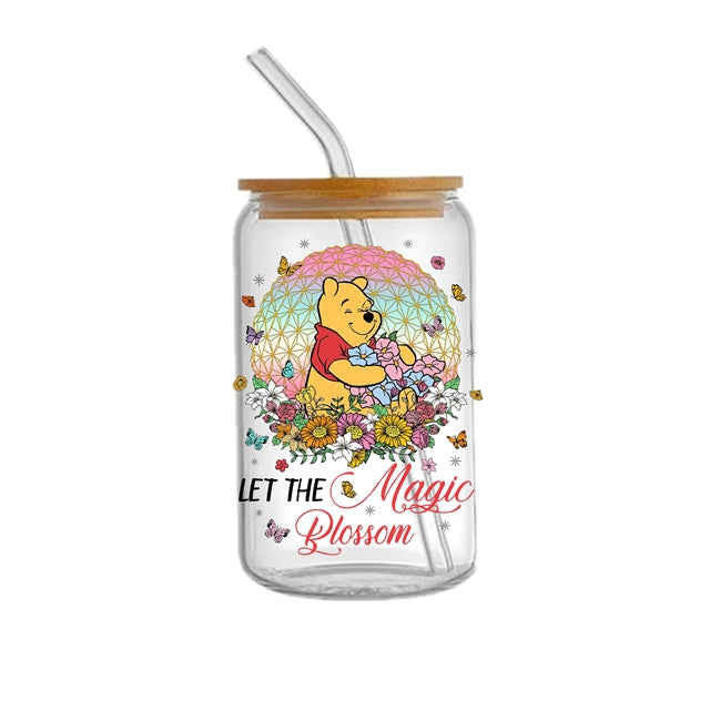 Pooh Bear UV DTF Cup Wrap – Decorative Wrap Design for Tumblers & Cups FeeFiFauxLeather