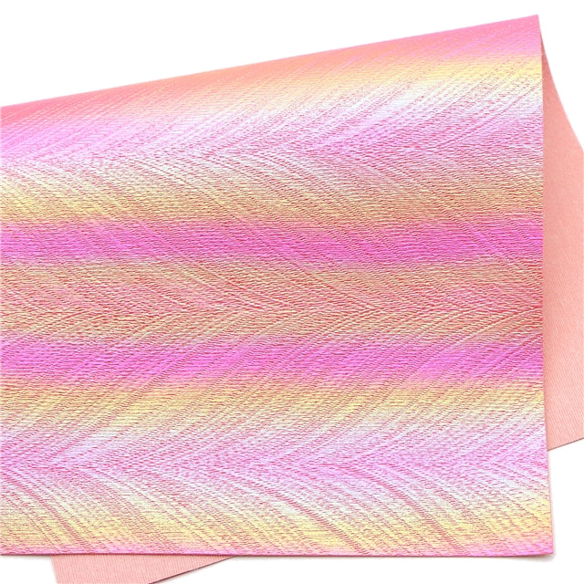 Pearlescent Iridescent Frosted Printed Faux Leather Sheet FeeFiFauxLeather